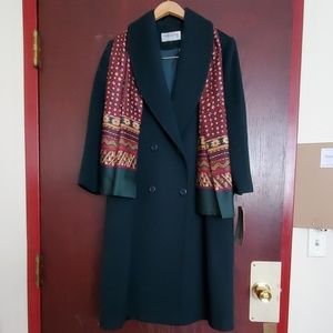 NWT Wool Coat with scarf attached